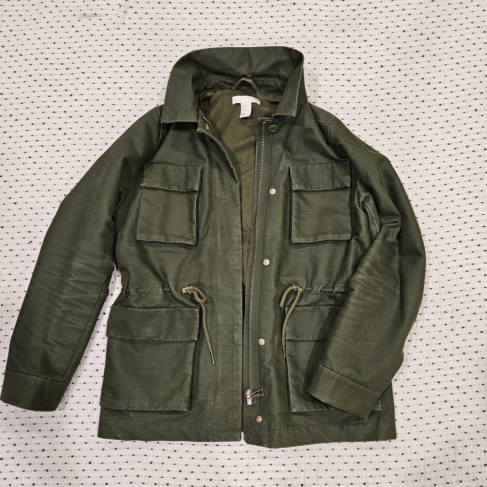 H&M Women's Olive Military Jacket